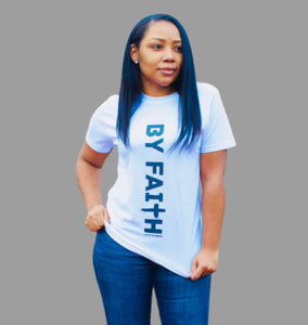 White By Faith Shirt Black Logo - Unisex