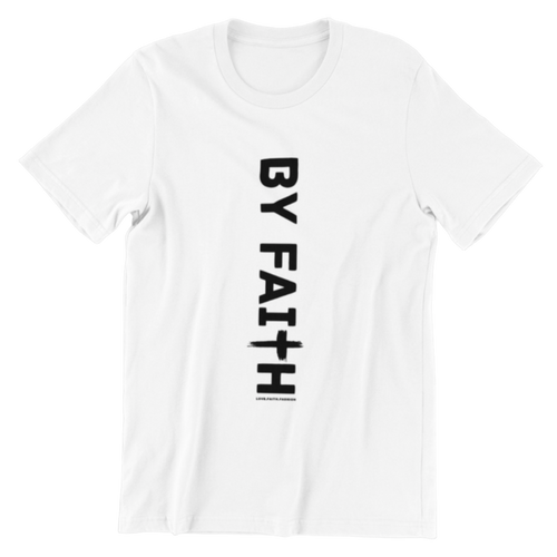 White By Faith Shirt Black Logo - Unisex