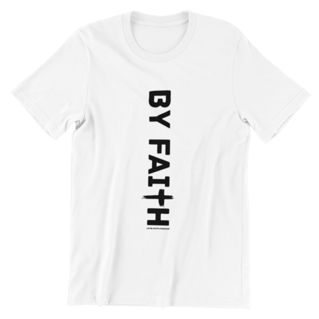 White By Faith Shirt Black Logo - Unisex