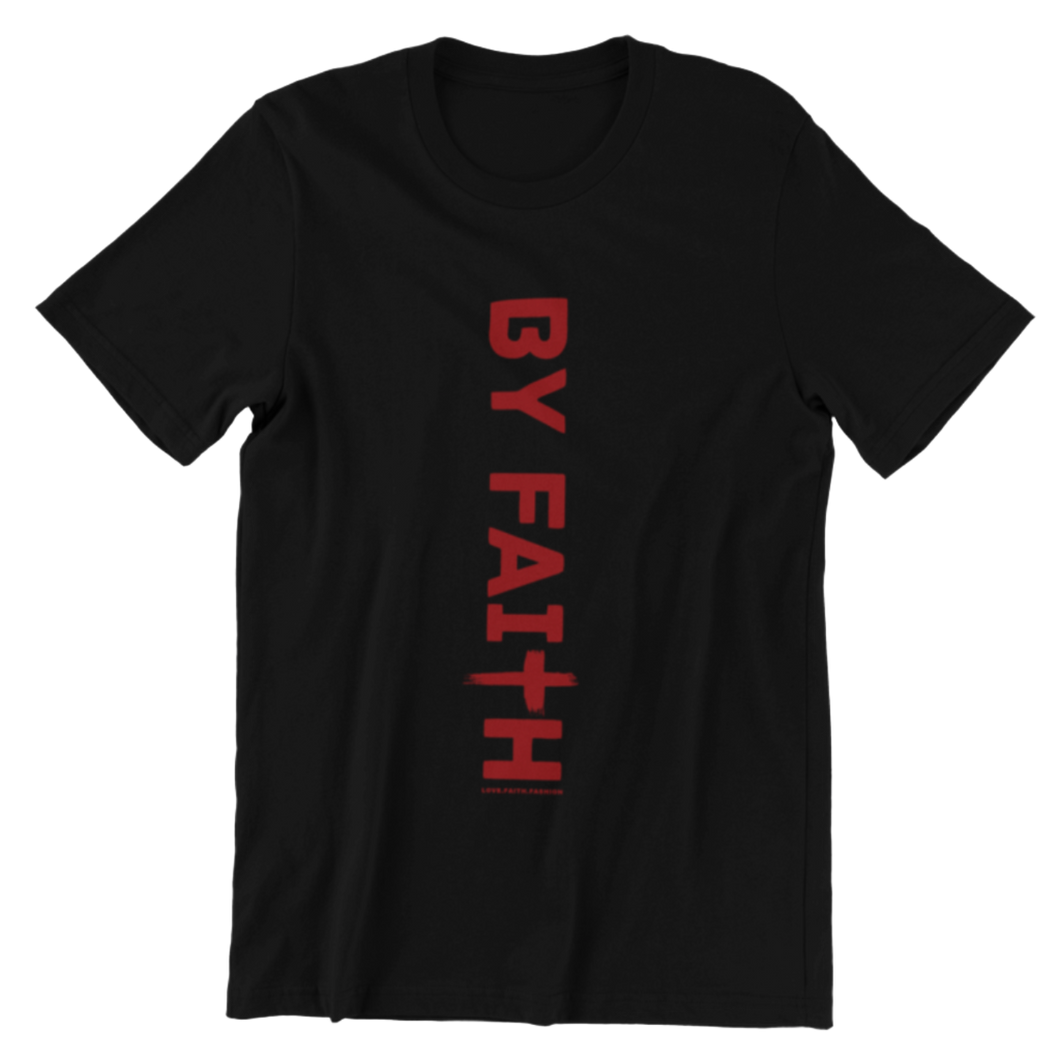 Black By Faith Shirt Red Logo - Unisex