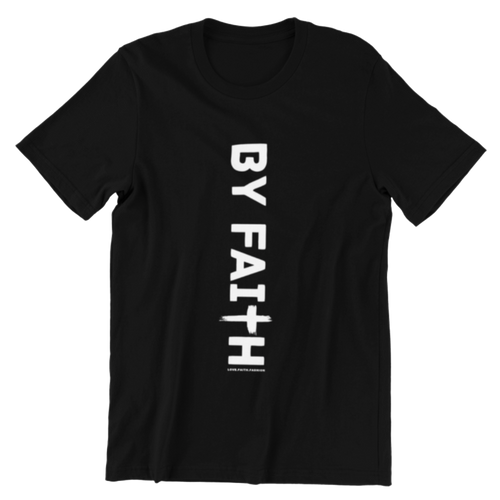 Black By Faith Shirt White Logo - Unisex