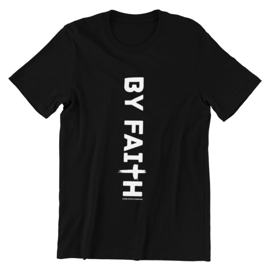 Black By Faith Shirt White Logo - Unisex