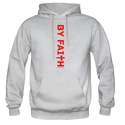 Grey By Faith Hoodie Red Logo - Unisex