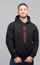 Load image into Gallery viewer, Black By Faith Hoodie Red Logo - Unisex