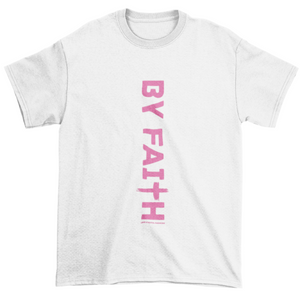 White By Faith Shirt Pink Logo - Unisex