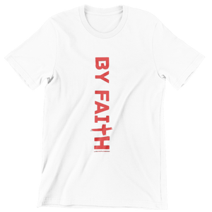 White By Faith Shirt Red Logo - Unisex