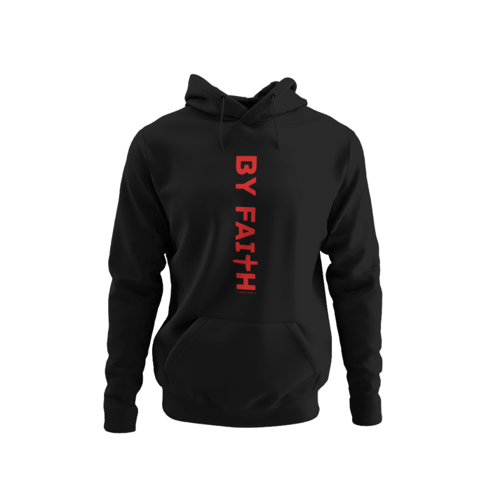 Black By Faith Hoodie Red Logo - Unisex