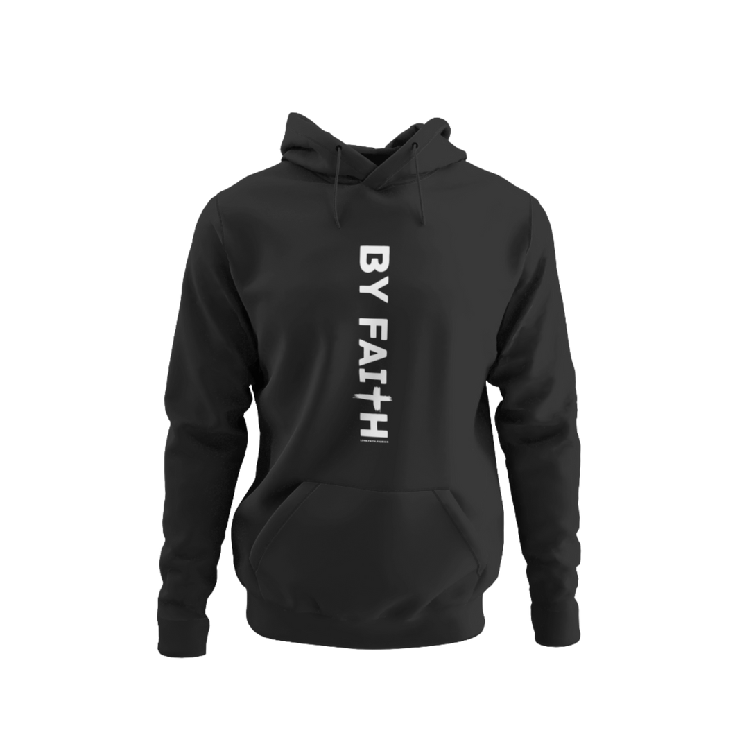 Black By Faith Hoodie White Logo - Unisex
