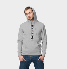 Load image into Gallery viewer, Grey By Faith Hoodie Black Logo - Unisex