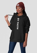 Load image into Gallery viewer, Black By Faith Hoodie White Logo - Unisex