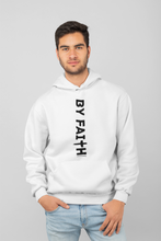 Load image into Gallery viewer, White By Faith Hoodie Black Logo - Unisex